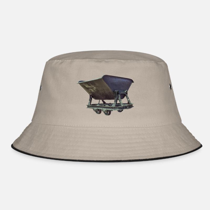 LORE CAR WAGON ERZWAGON MINING GLUECK ON LUCK Bucket Hat
