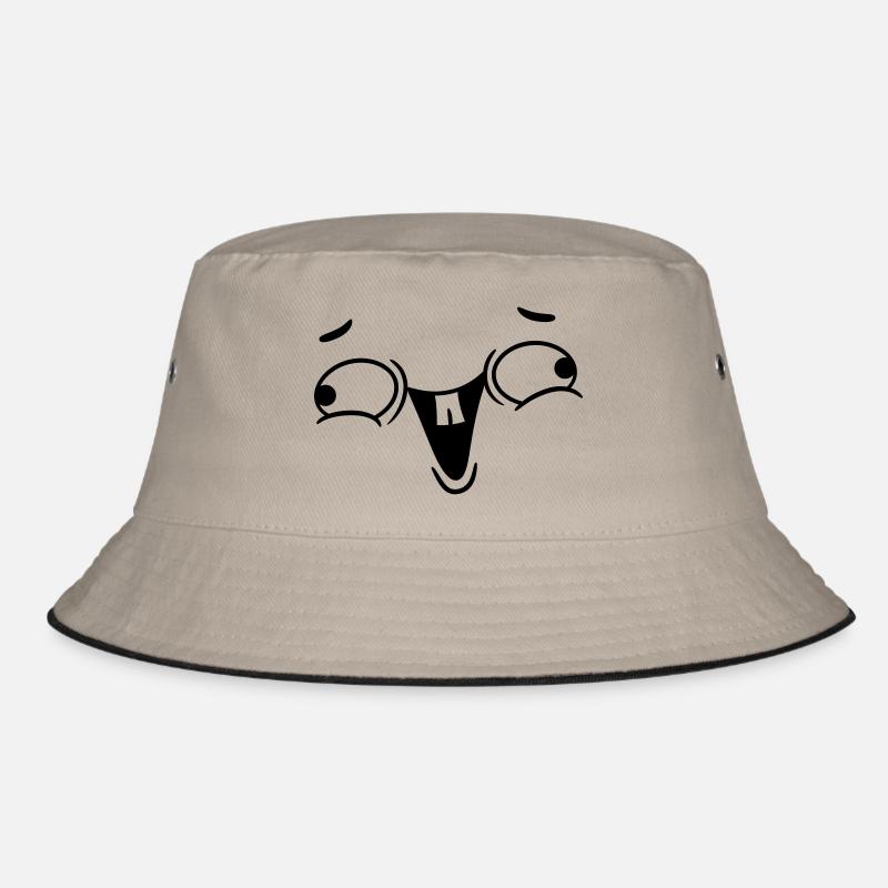 Crazy laughing face Bucket Hat