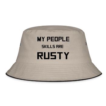 People Skills - Bucket Hat - khaki/black - Front