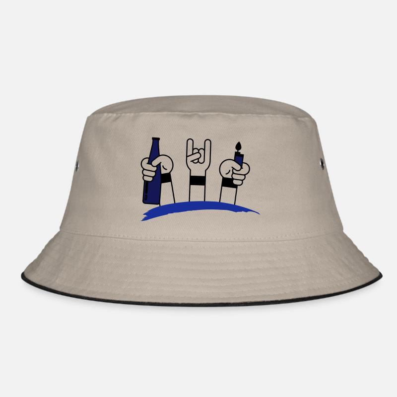 Festival - Bucket Hat - Khaki/Schwarz