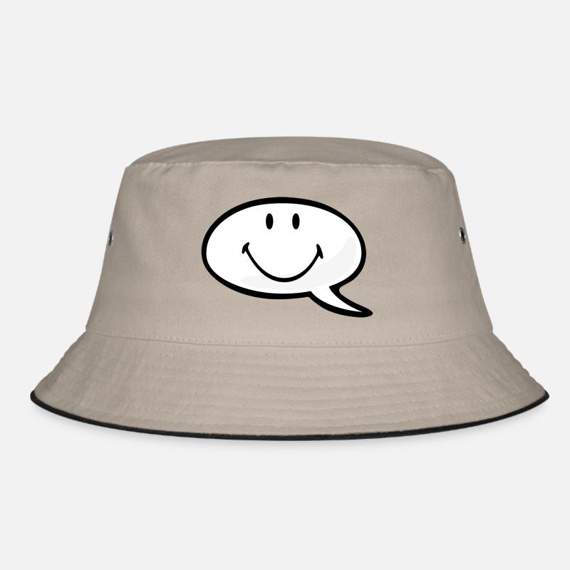 Smiley Speech Bubble Bucket Hat
