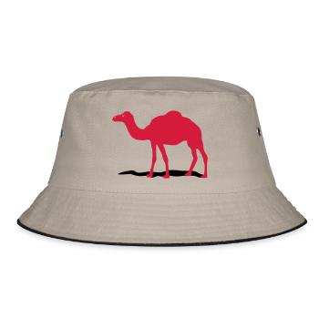 Kamel - Bucket Hat - Khaki/Schwarz - Vorne