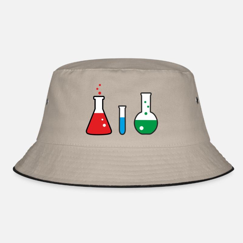 Laboratory flasks, science, chemistry Bucket Hat