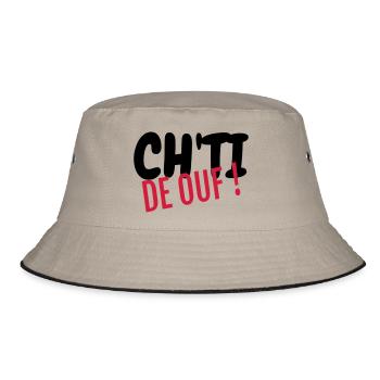 Ch'ti / Nord / Chti / Ch'ti mi / Nordiste - Bob - kaki/noir - Devant