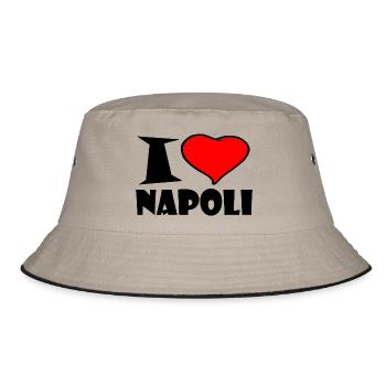 J'aime napoli - Bob - kaki/noir - Devant