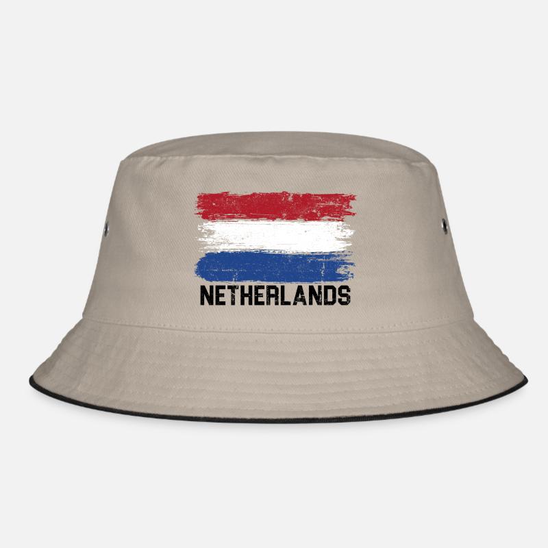 Brushstroke Tricolor Flag Bucket Hat