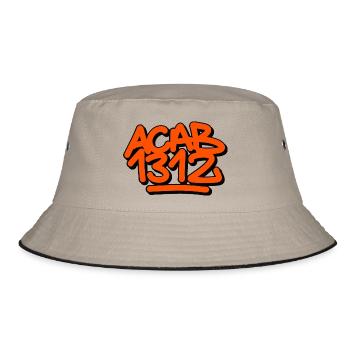 ACAB 1312 - Bucket Hat - Khaki/Schwarz - Vorne
