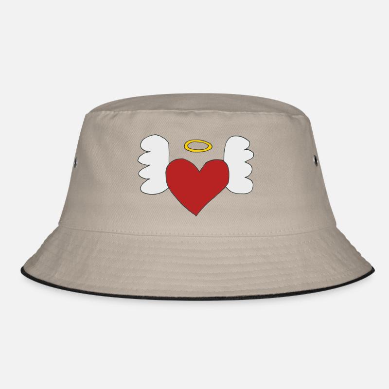 heart with wings Bucket Hat