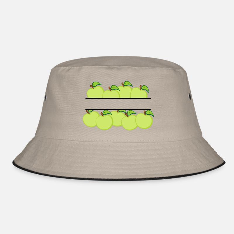 Äpfelfahne mit grünem Apfel Bucket Hat