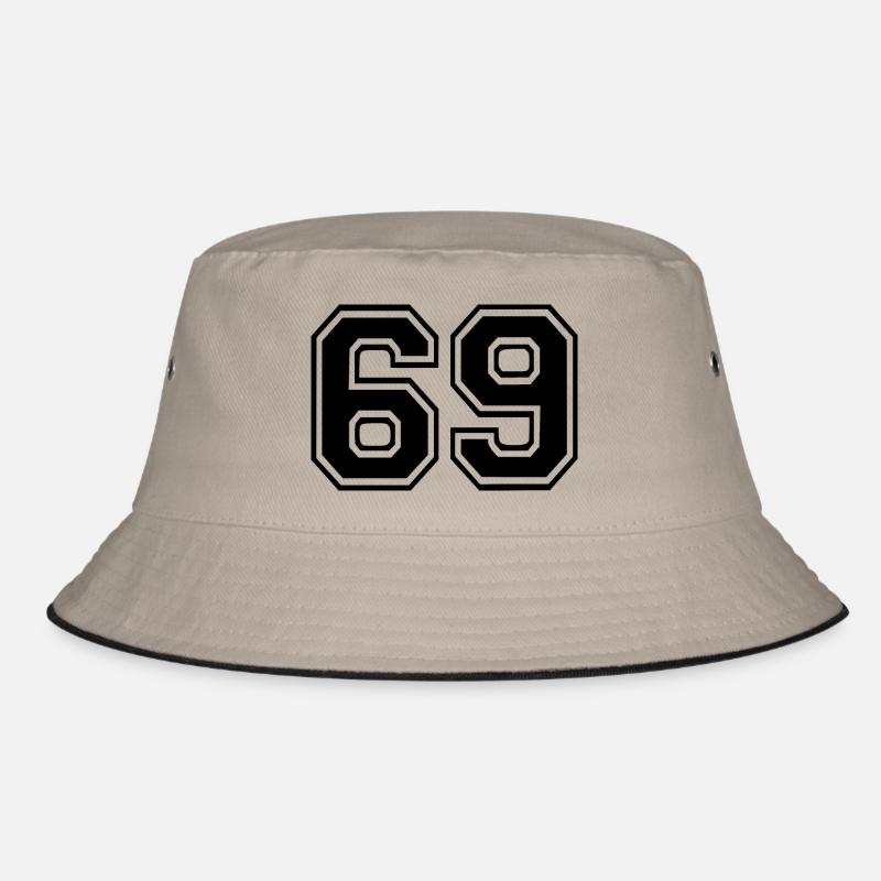 69 - Bucket Hat - Khaki/Schwarz