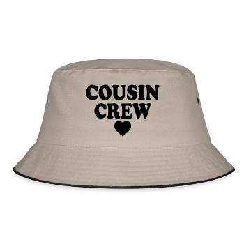 Cousin crew - Bucket Hat - khaki/black - Front