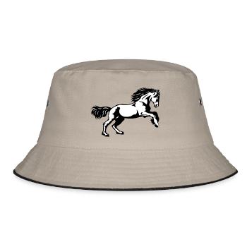 Friesen Galopp - Bucket Hat - Khaki/Schwarz - Vorne