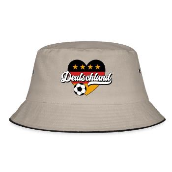 Deutschland - Bucket Hat - Khaki/Schwarz - Vorne