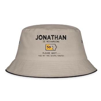 Jonathan prénom drôle sarcastique Cadeaux Prénom - Bob - kaki/noir - Devant
