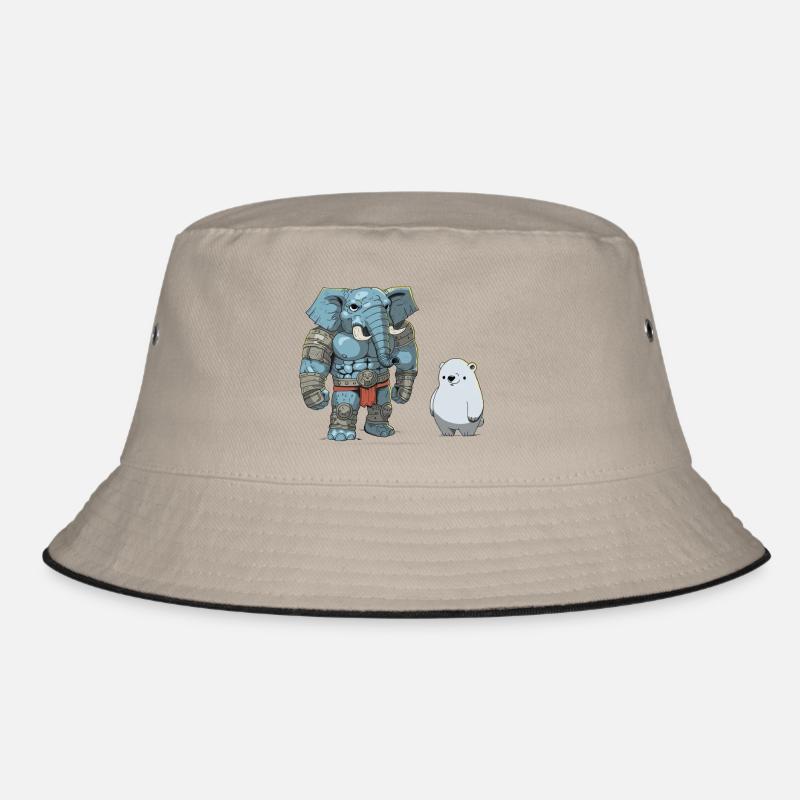Dreamteam (Englisch) - Bucket Hat - Khaki/Schwarz
