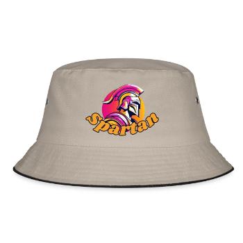 Spartan - Bucket Hat - Khaki/Schwarz - Vorne