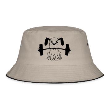 Chien Bodybuilder Muscles forts Gym Haltérophilie - Bob - kaki/noir - Devant