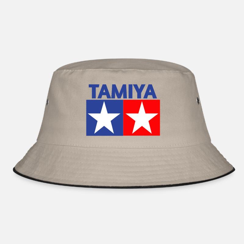 Tamiya Logo - Bucket Hat - khaki/black