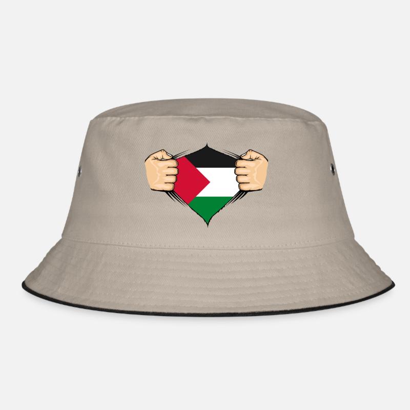 Palästina Flagge Design Bucket Hat
