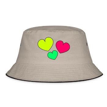 THANK YOU. MISTRESS. HEART. MASTER. THANK YOU MISTRESS. - Bucket Hat - khaki/black - Front