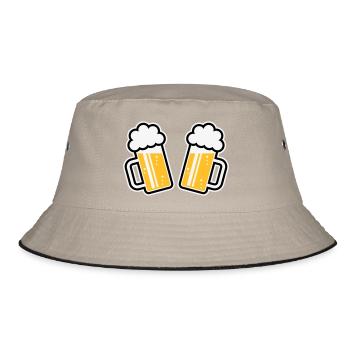 2 chopes de bière Santé ! Santé ! (Chopes de bière 3C) - Bob - kaki/noir - Devant