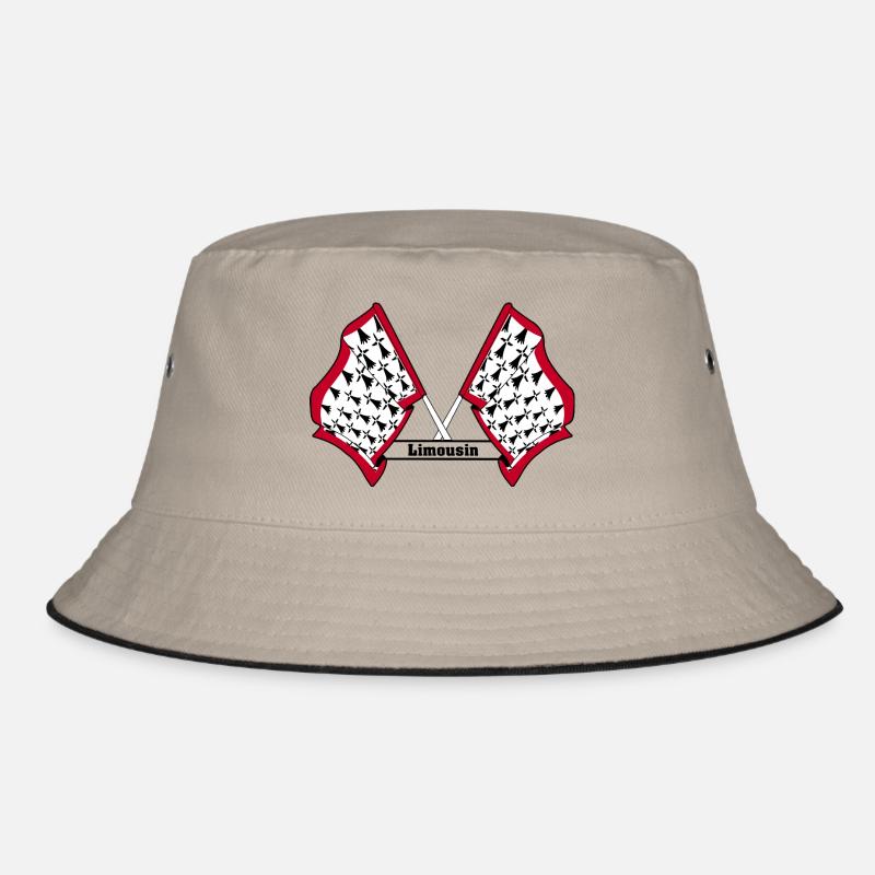Limousin Crossed with Text Bucket Hat