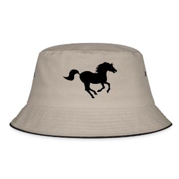 Cheval Noir-Kreation von Louis RUNEMBERG Adagp - Bucket Hat - Khaki/Schwarz - Vorne