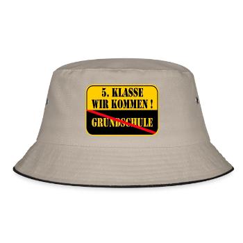 5th Grade - Bucket Hat - khaki/black - Front
