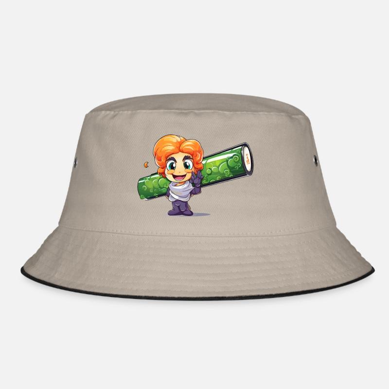Magical hero with green roll Bucket Hat