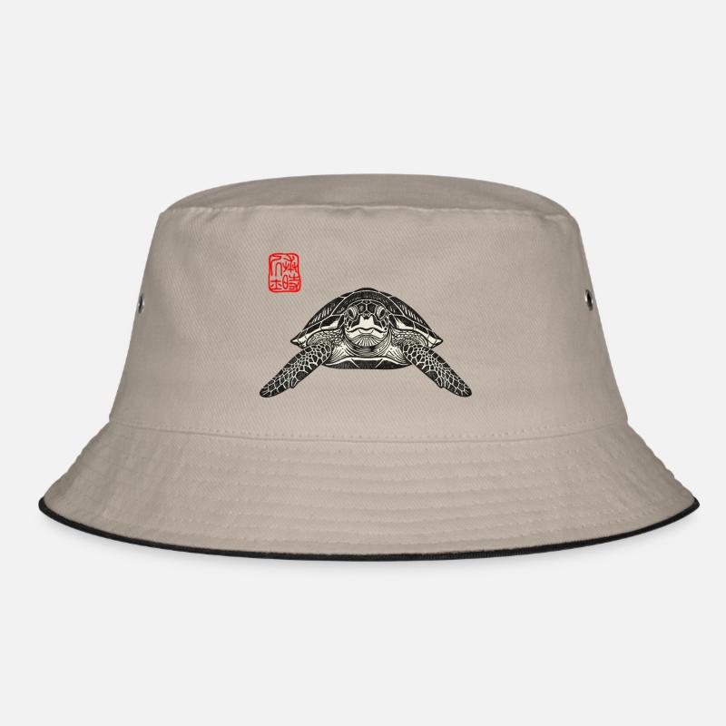 Turtle Asian Bucket Hat