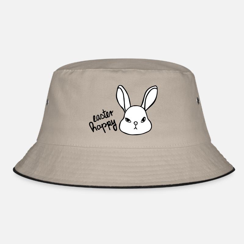 Lapin de Pâques sarcastique - Lapin joyeux de Pâques - Bob - kaki/noir
