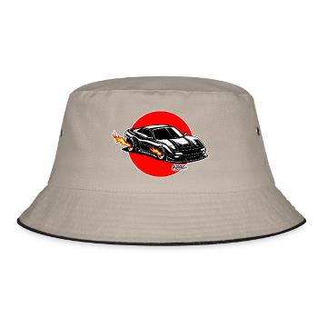 Inferno Turbo Car Burst - Bucket Hat - khaki/black - Front