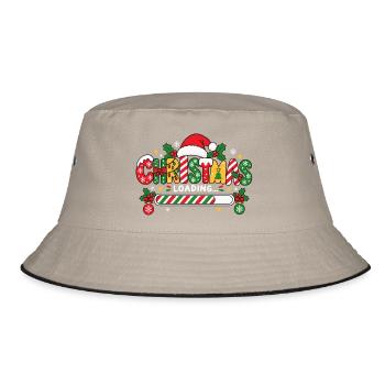 Weihnachtsladen - Bucket Hat - Khaki/Schwarz - Vorne