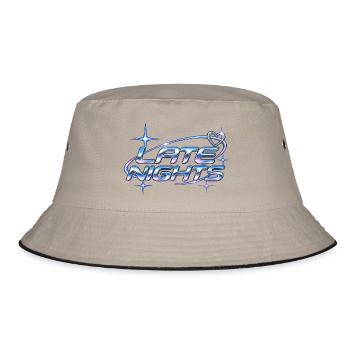 Late Nights Neon Chrome - Bucket Hat - Khaki/Schwarz - Vorne