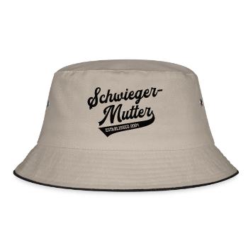 Schwiegermutter 2024 Mother in Law Schwiegermama - Bucket Hat - Khaki/Schwarz - Vorne
