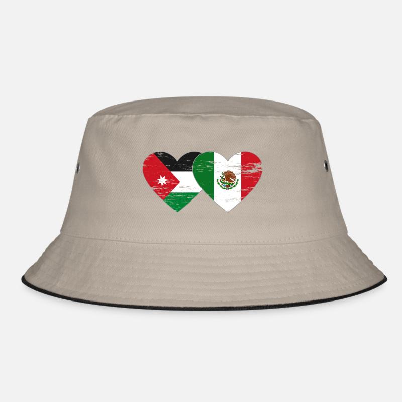 Jordanie Mexique Drapeau Coeur Utilisé Bob