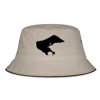 Borkum - Bucket Hat - khaki/black - Front