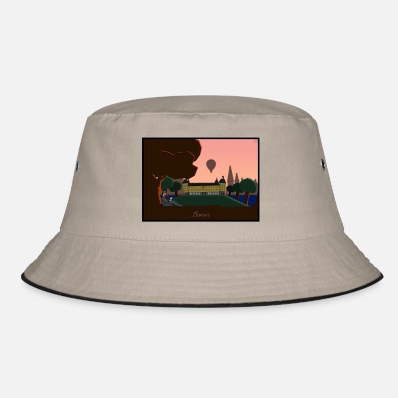Bonn - Bucket Hat - Khaki/Schwarz
