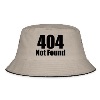 404 Not Found - Bucket Hat - Khaki/Schwarz - Vorne