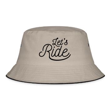 Let BB´s skateboard ride bike bicycle motorbike - Bucket Hat - khaki/black - Front