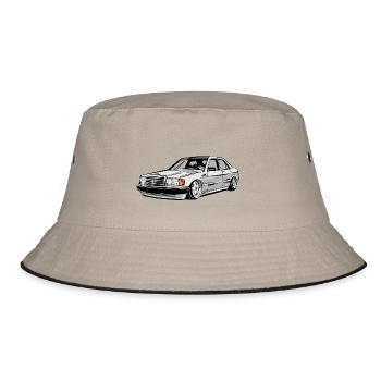 W201 E190 tuning car - Bucket Hat - Khaki/Schwarz - Vorne