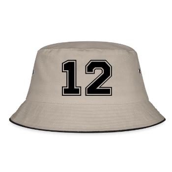 zwolf - Bucket Hat - khaki/black - Front