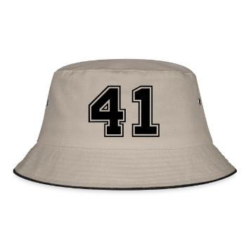41 - Bucket Hat - khaki/black - Front