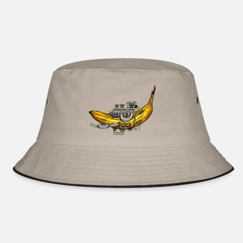 Banane mit Motor Technik trifft Obst Bucket Hat
