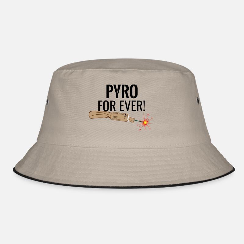 Pyro For Ever Black Bucket Hat