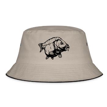 CARP - Bucket Hat - khaki/black - Front