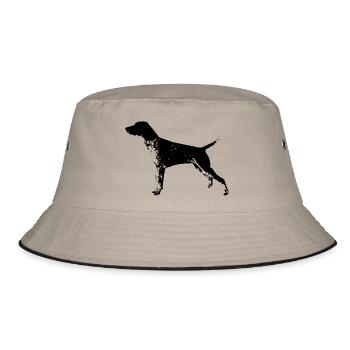 Deutsch Kurzhaar - Bucket Hat - Khaki/Schwarz - Vorne