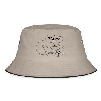 Dance is my life - Bucket Hat - khaki/black - Front