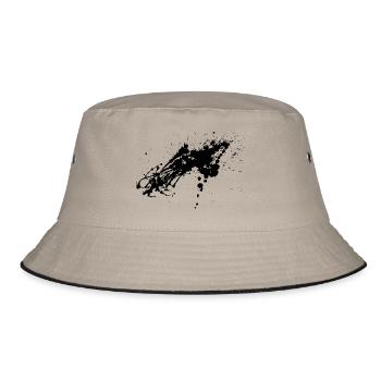 Splatter 2 - Bucket Hat - Khaki/Schwarz - Vorne