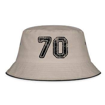 70 - Bucket Hat - khaki/black - Front